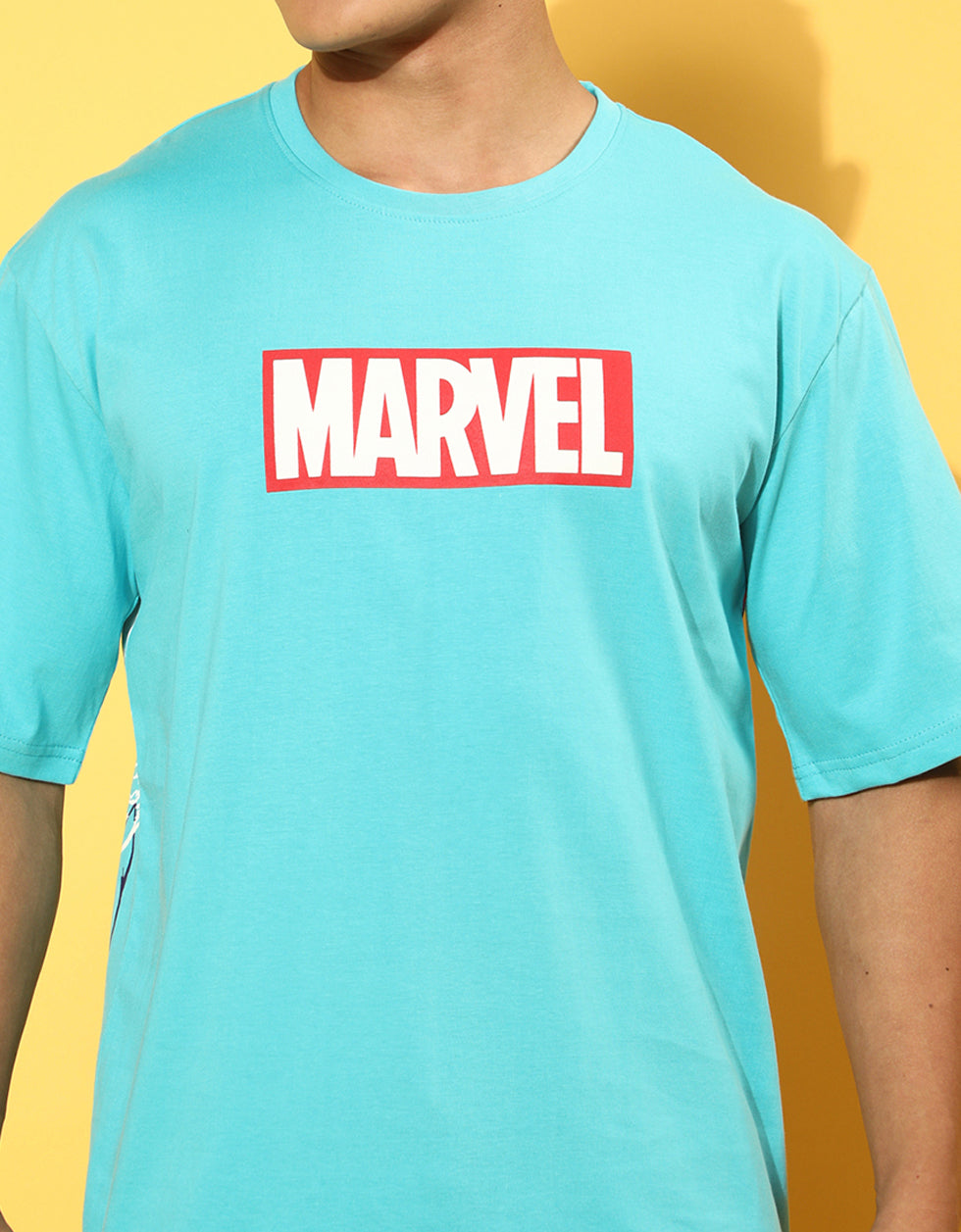 Marvel Heros - Original Marvel Blue Oversized Tee Veirdo