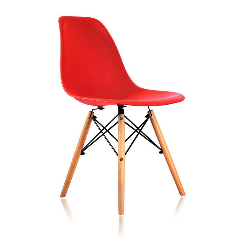 Replica Charles Eames DSW chair (set of 4) Side Chairs - Accent Seats - Solid Beech Wood Legs - Heavy duty plastic molded seat (90% PP 10% fiber glass shell) - surface finish – RACY'S Patio & Interiors