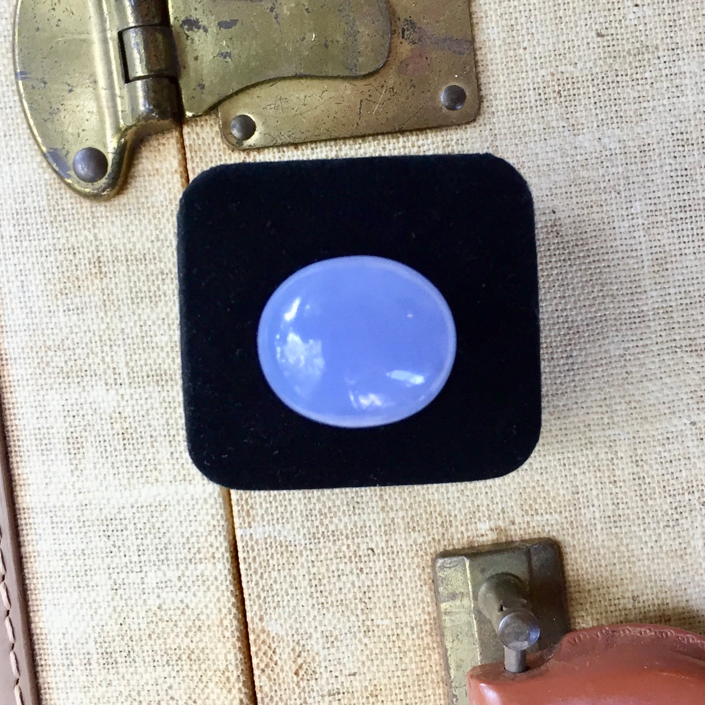 Turkish Blue Chalcedony, 40 ct. Oval Cabochon, Gorgeous