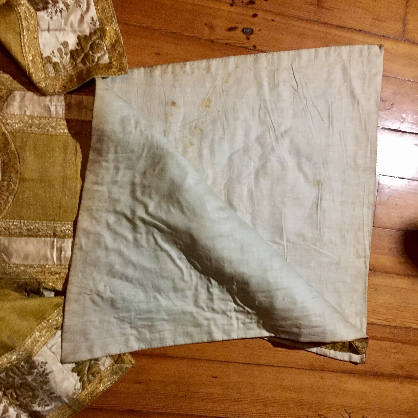16th Century Textile, Antique Catholic Vestment, Reql Gold, French
