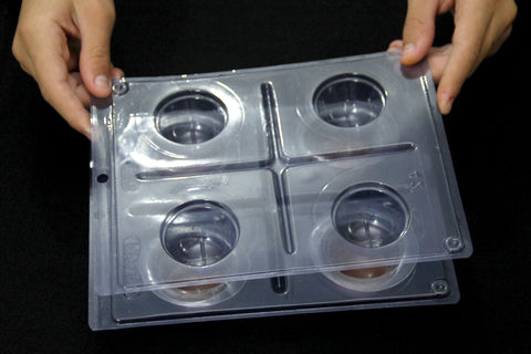 special chocolate mold with 3 parts