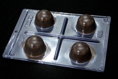 chocolate bonbon using special chocolate mold