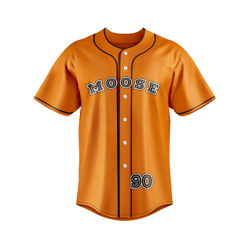 ORANGE NATTY BOH BASEBALL JERSEY (CUSTOMIZABLE)