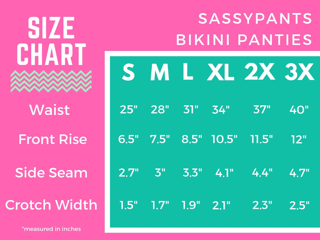 Sassypants Sizing Guide | Sassypants