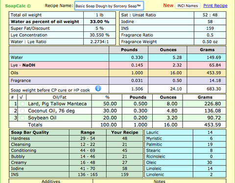 Free Sorcery Soap Dough Recipe Cold Process Soap