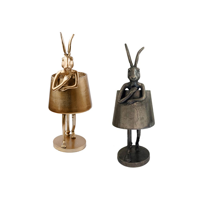 brass bunny lamp