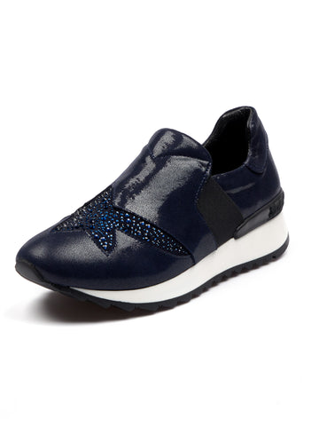 Brooklyn Boberck zapatos cuero azul