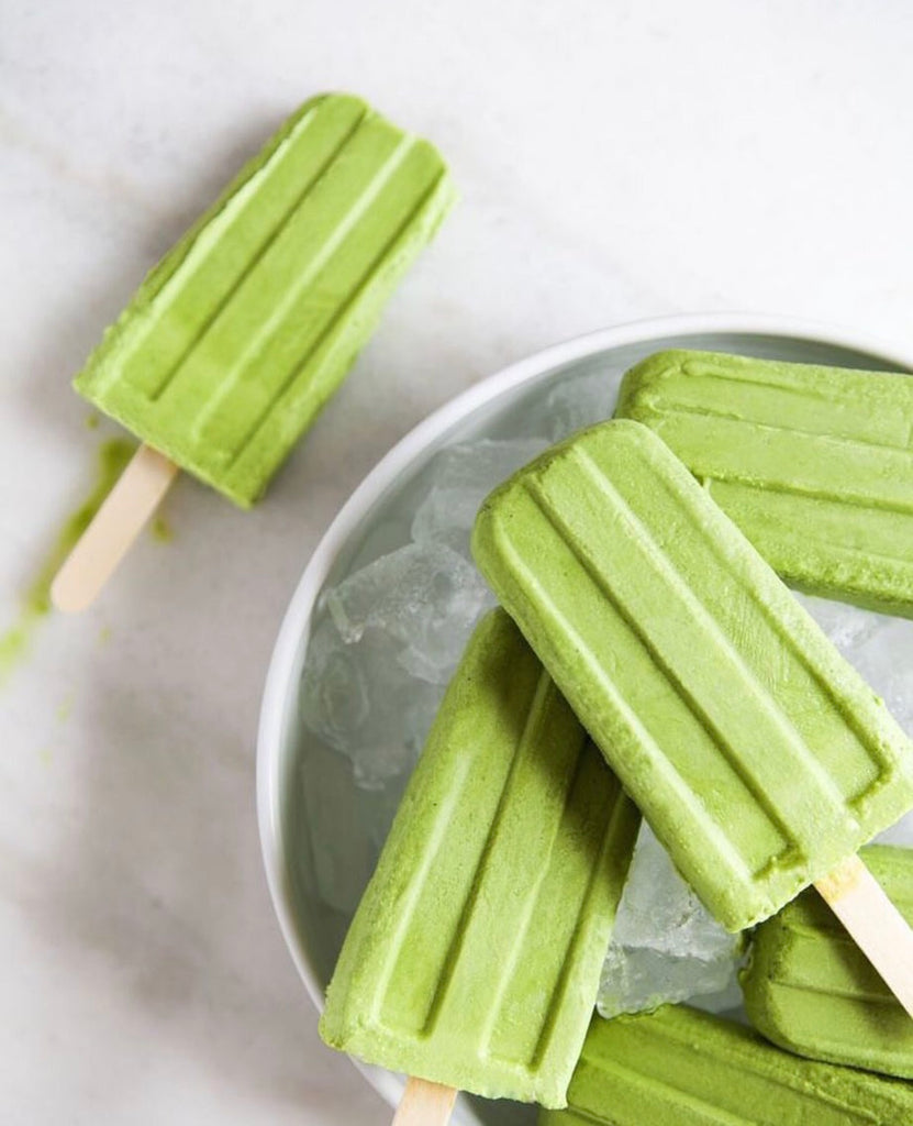 Cleaneatzdiary Favorite Matcha Recipe - Dairy Free Matcha Popsicles! 