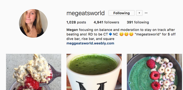 Megan Official instagram Page Image 