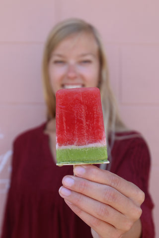 Photo of Watermelon matcha ice pop