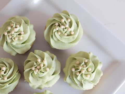 photo of matcha green tea cupcakes
