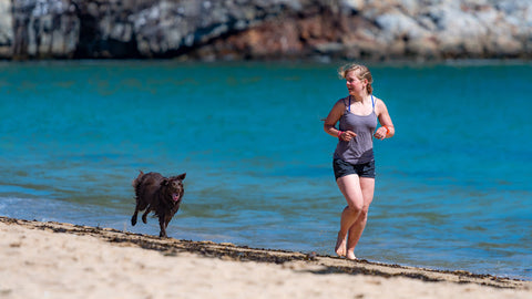 Exercising and running with dog