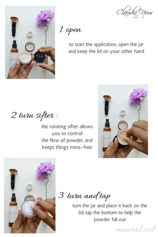 mineral veil - how to - halal makeup