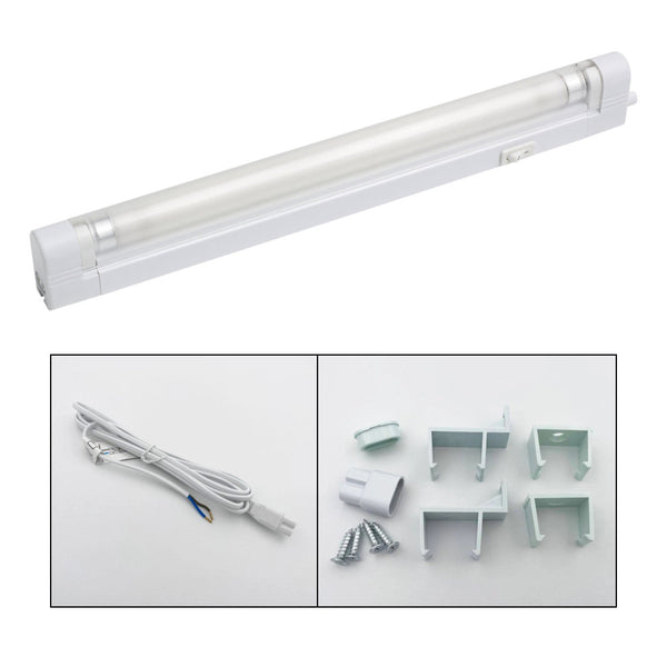 Leyton Lighting 6W T5 Slimline Under Cabinet Fluorescent Fitting With Diffuser, 