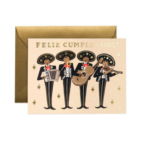 tarjeta Rifle Paper Co. cumpleaños mariachis