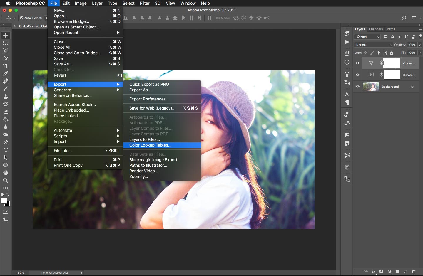 Export a LUT from Photoshop for use in Final Cut Pro X