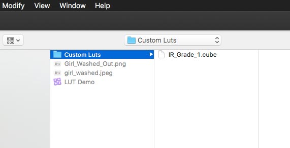 Load a custom LUT into Final Cut Pro X