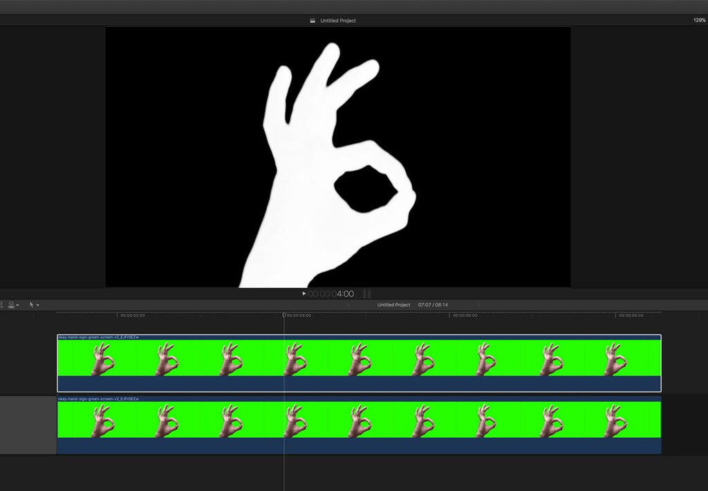 two clips of keys in Stacy's Mom tutorial for Final Cut Pro X