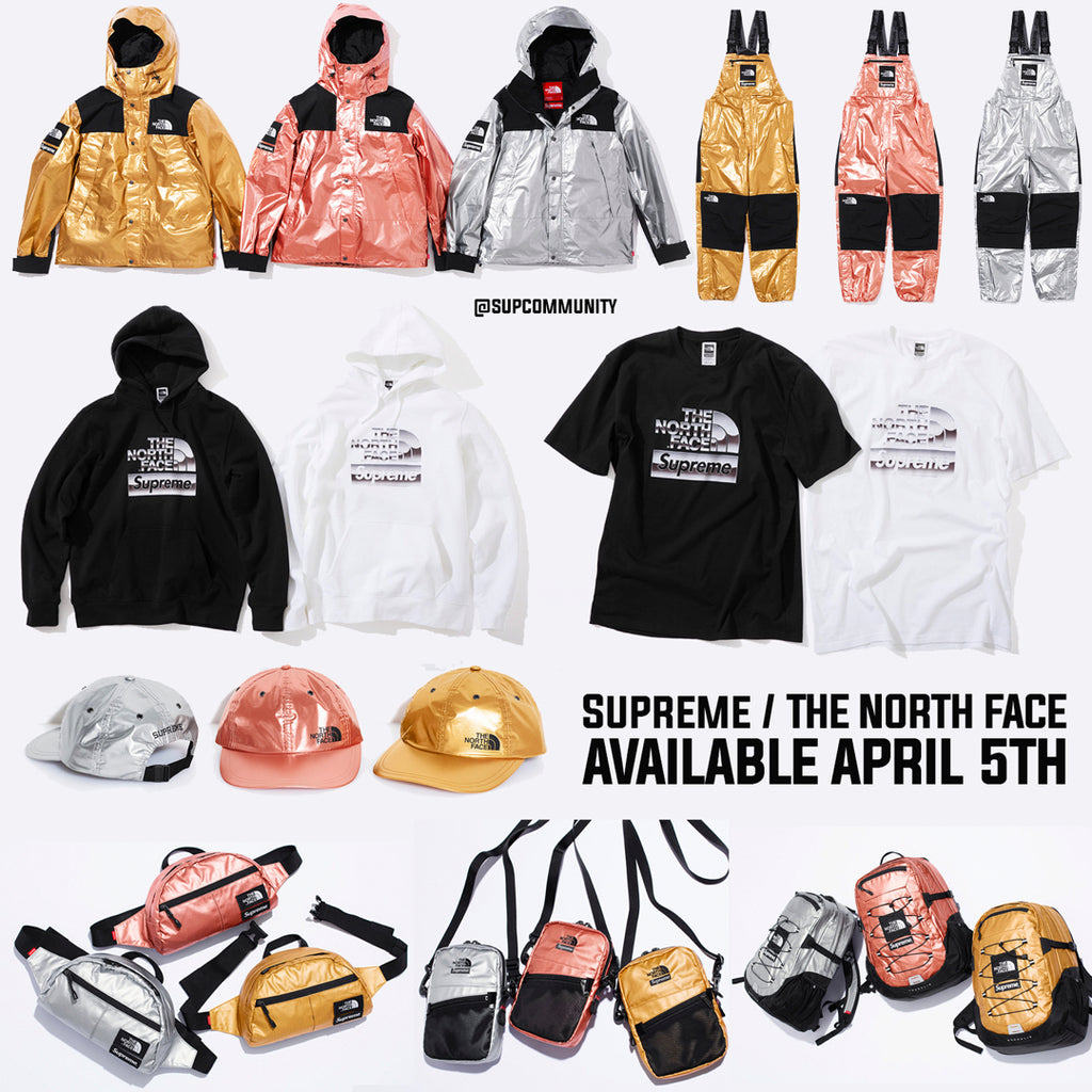 supreme north face jacket retail