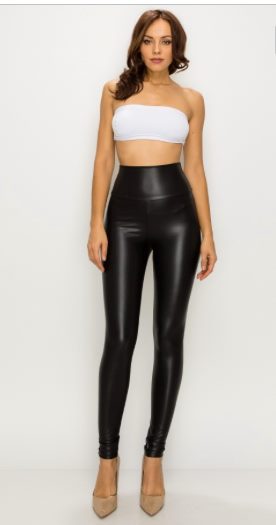 pleather leggings