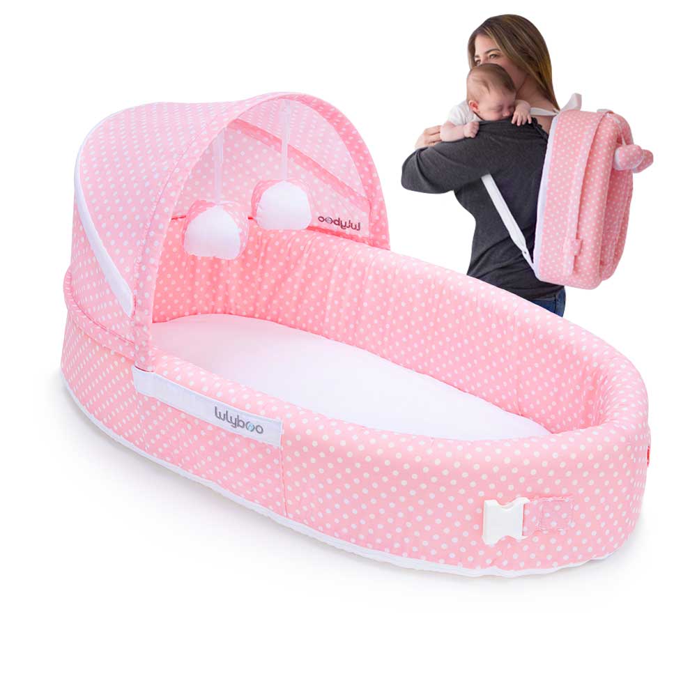 pink bassinet