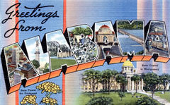 Greetings from Alabama Postcards