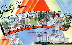 Greetings from Arkansas Postcards