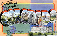 Greetings from Colorado Postcards