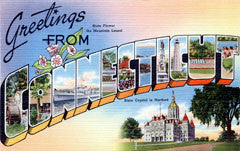 Greetings from Connecticut Postcards