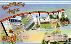 Greetings from Indiana Postcards