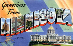 Greetings from Minnesota Postcards