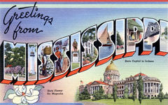 Greetings from Mississippi Postcards