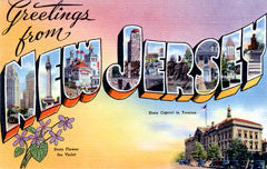 Greetings from New Jersey Postcards