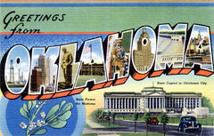 Greetings from Oklahoma Postcards