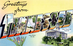 Greetings from Tennessee Postcards