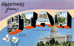 Greetings from Utah Postcards