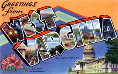 Greetings from West Virginia Postcards