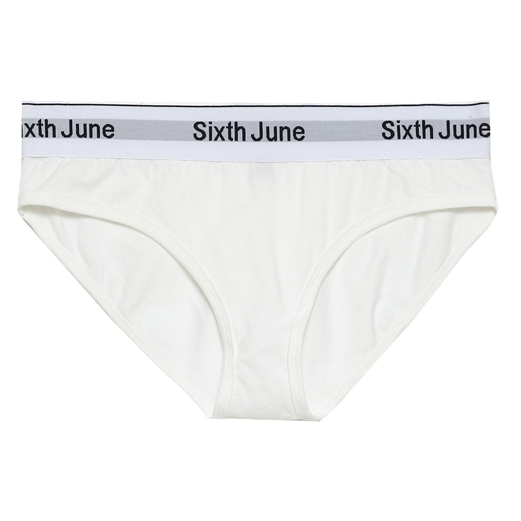 ader Dag Sluier Logo band panties White – Sixth June