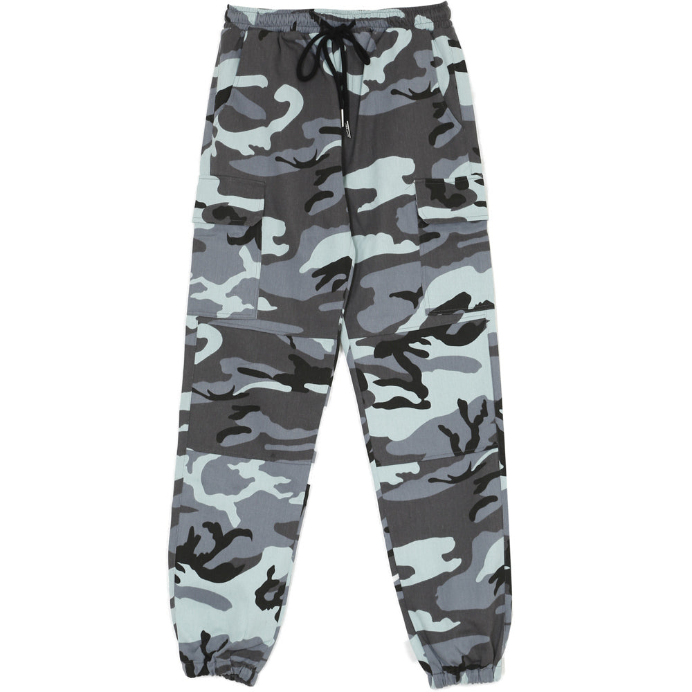 gray camo cargo pants