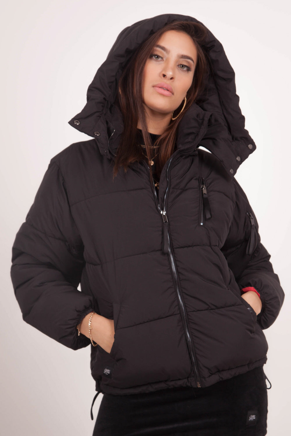 short puffer jacket