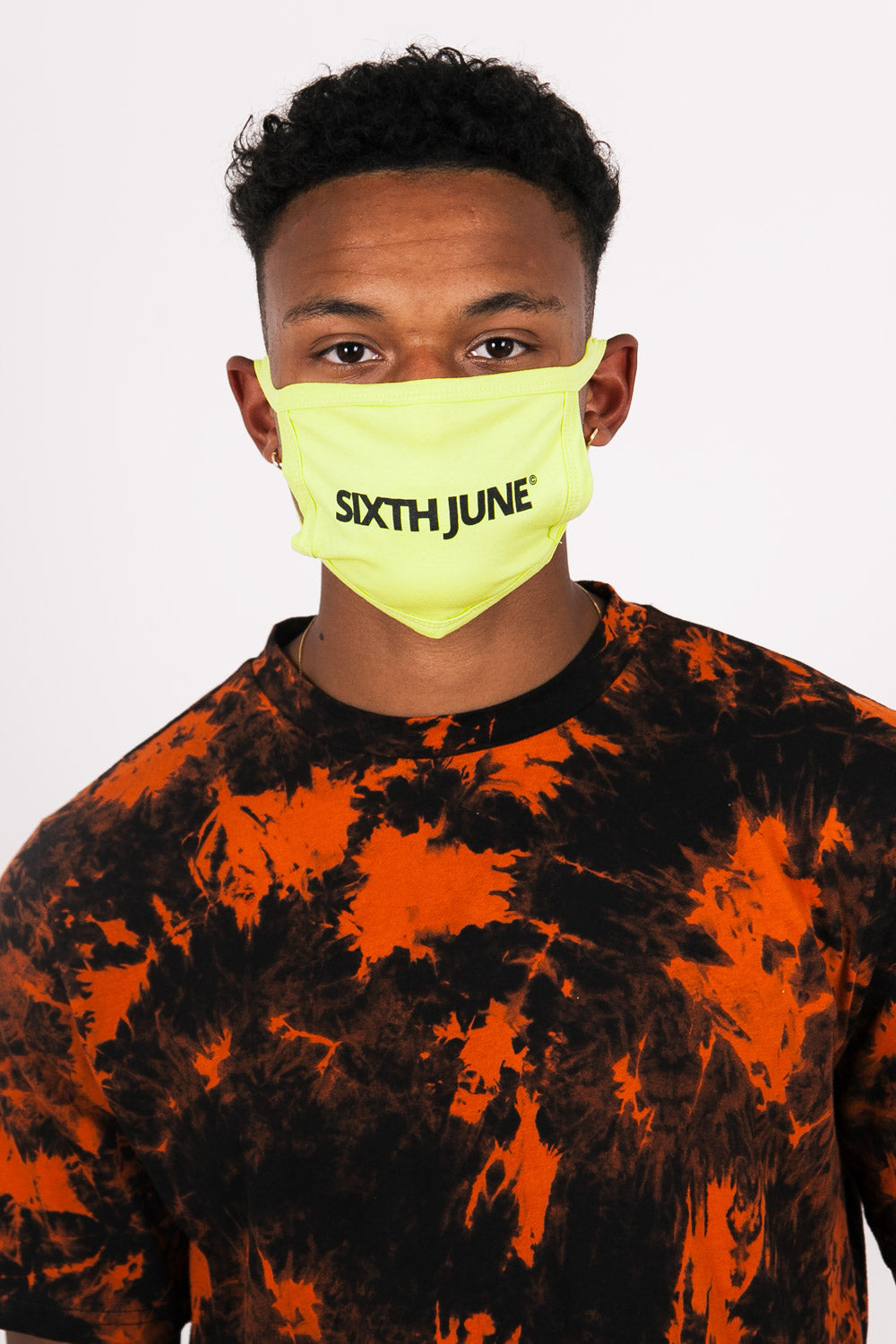 Download Sixth June Mask Yellow PSD Mockup Templates