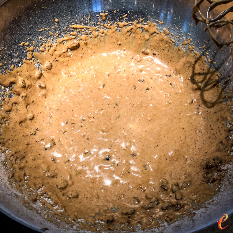 Autumnal Pumpkin & Orange Cake with Orange Frosting -Mixing Cake Batter