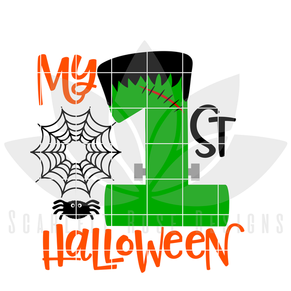 My First Halloween SVG, DXF cut file - Scarlett Rose Designs