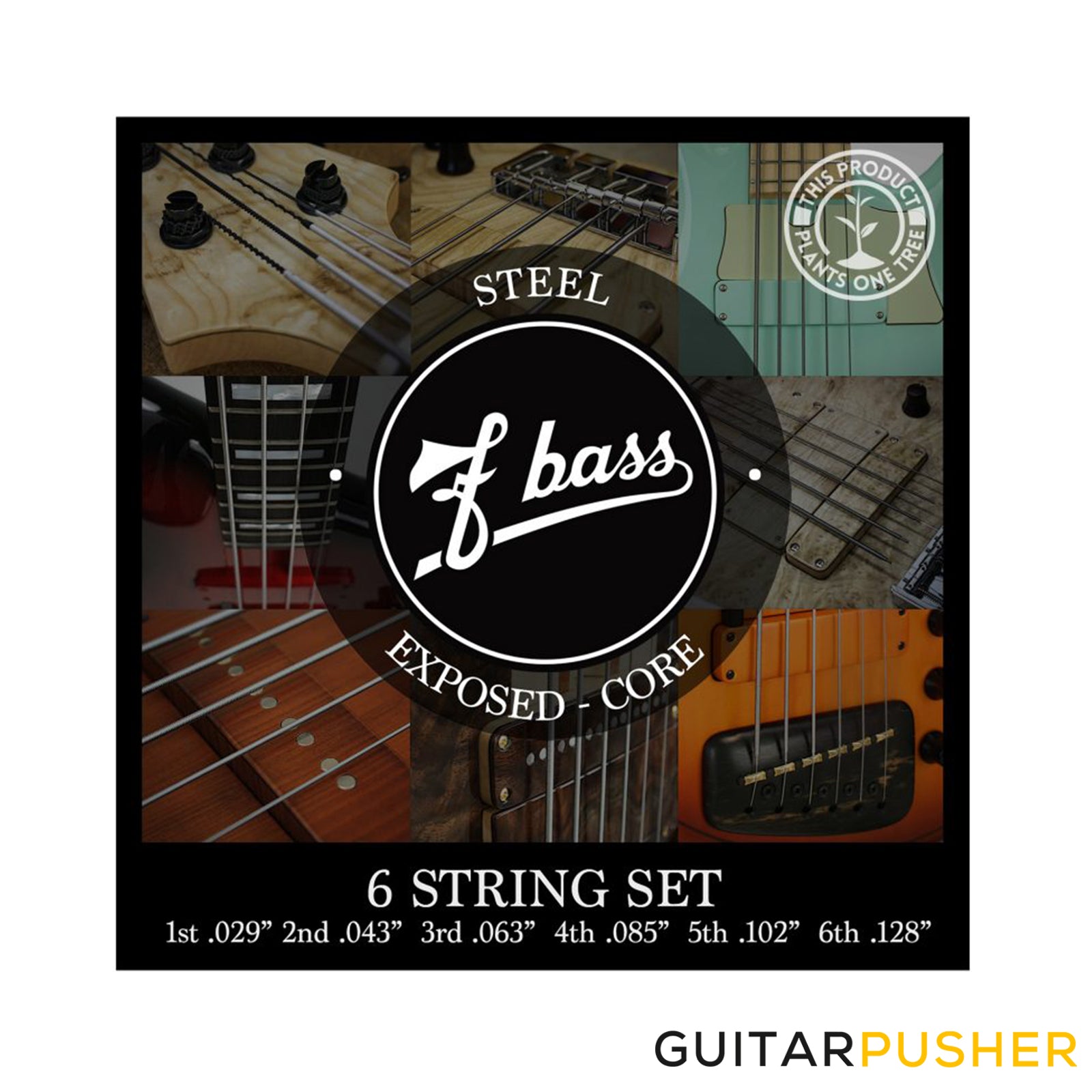 exposed core bass strings