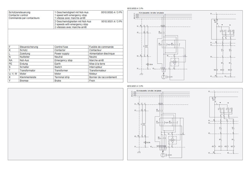 GIS GP 1000 Electric Chain Hoist - Wiring Diagram