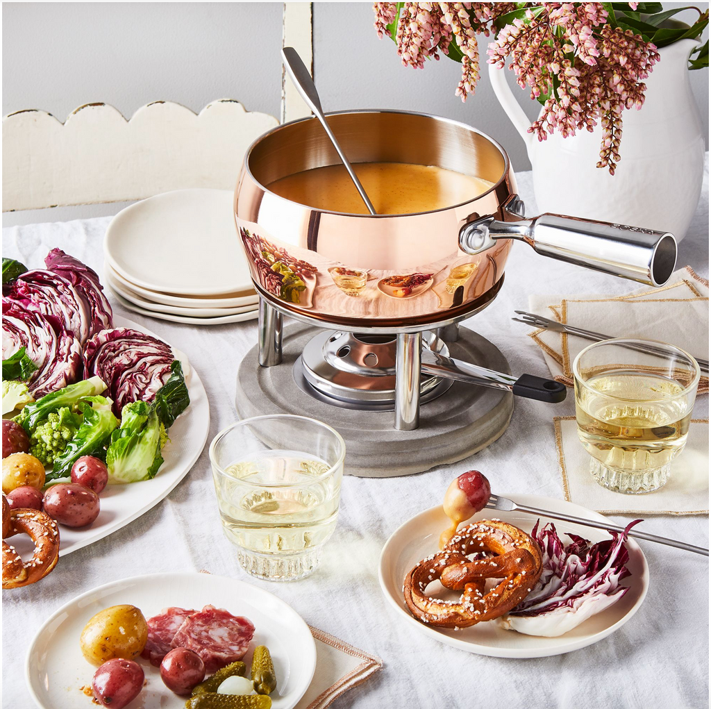 copper fondue pot valentines day