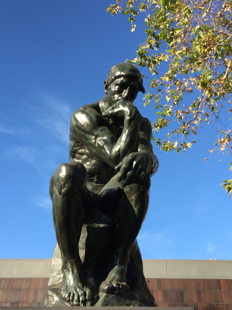 The Thinker Rodin sculpture norton simon pasadena Janna Conner