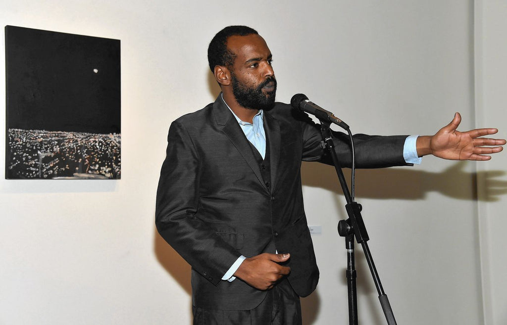 Artist Noah Davis at the Underground Museum