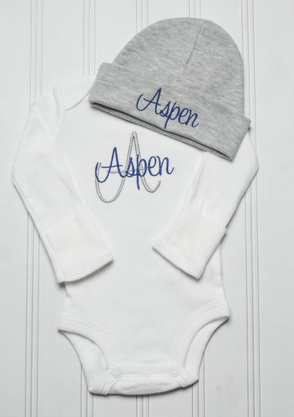 personalized newborn coming home outfit