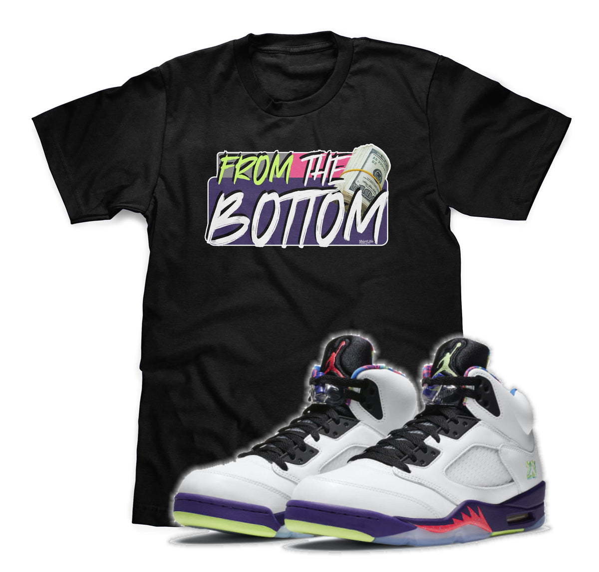 fresh prince of bel air jordan 5 shirt